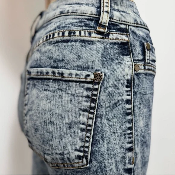 Pistola Acid Wash Skinny Jeans High Rise Distressed Size 26 - Picture 8 of 14